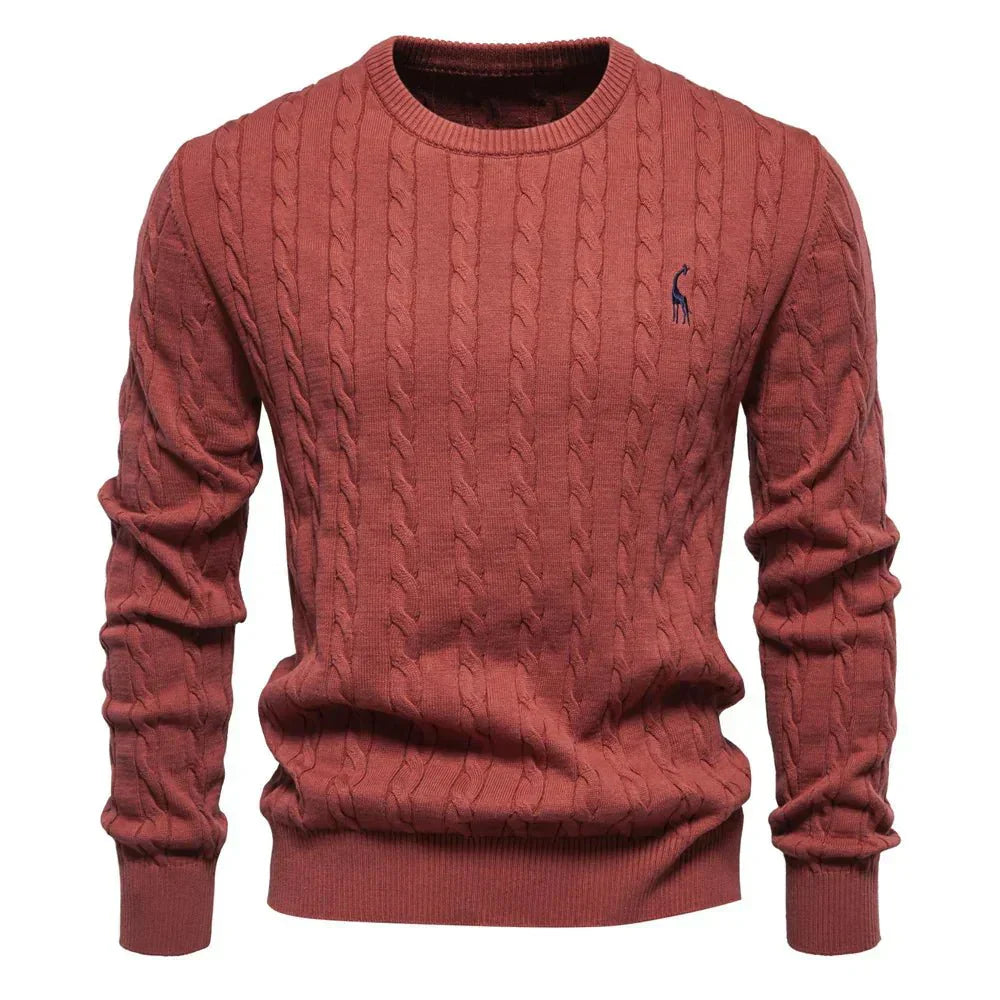 Falkner | Stickad Modern Herrpullover
