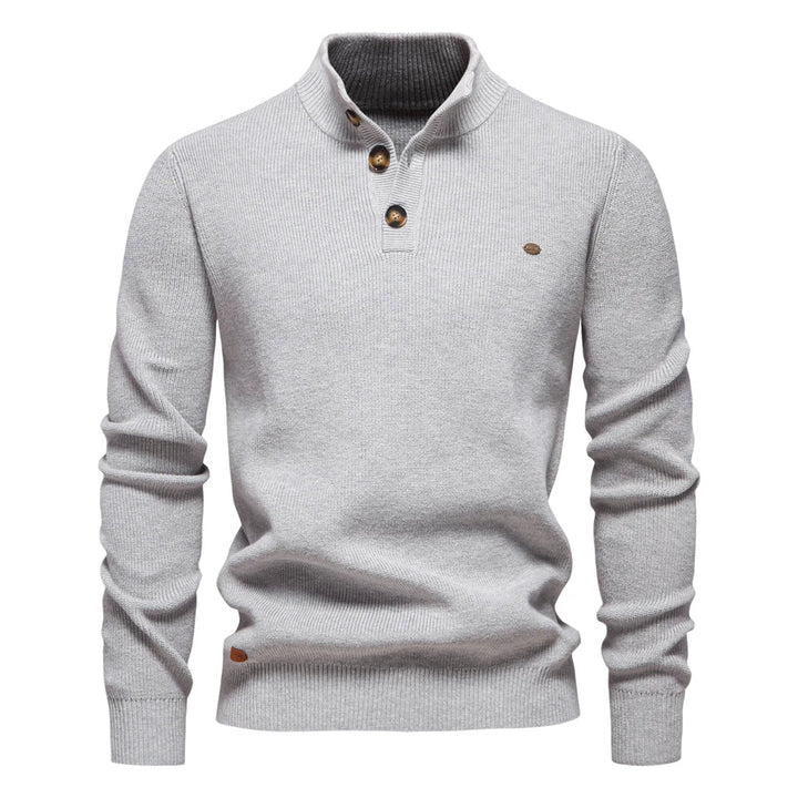Konrad | Stilfull Herrpullover med Knappdesign