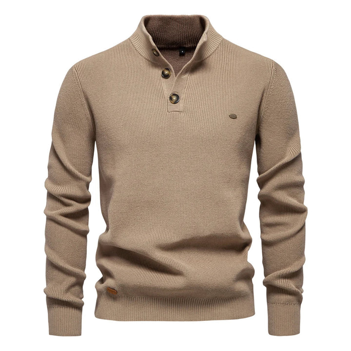 Konrad | Stilfull Herrpullover med Knappdesign