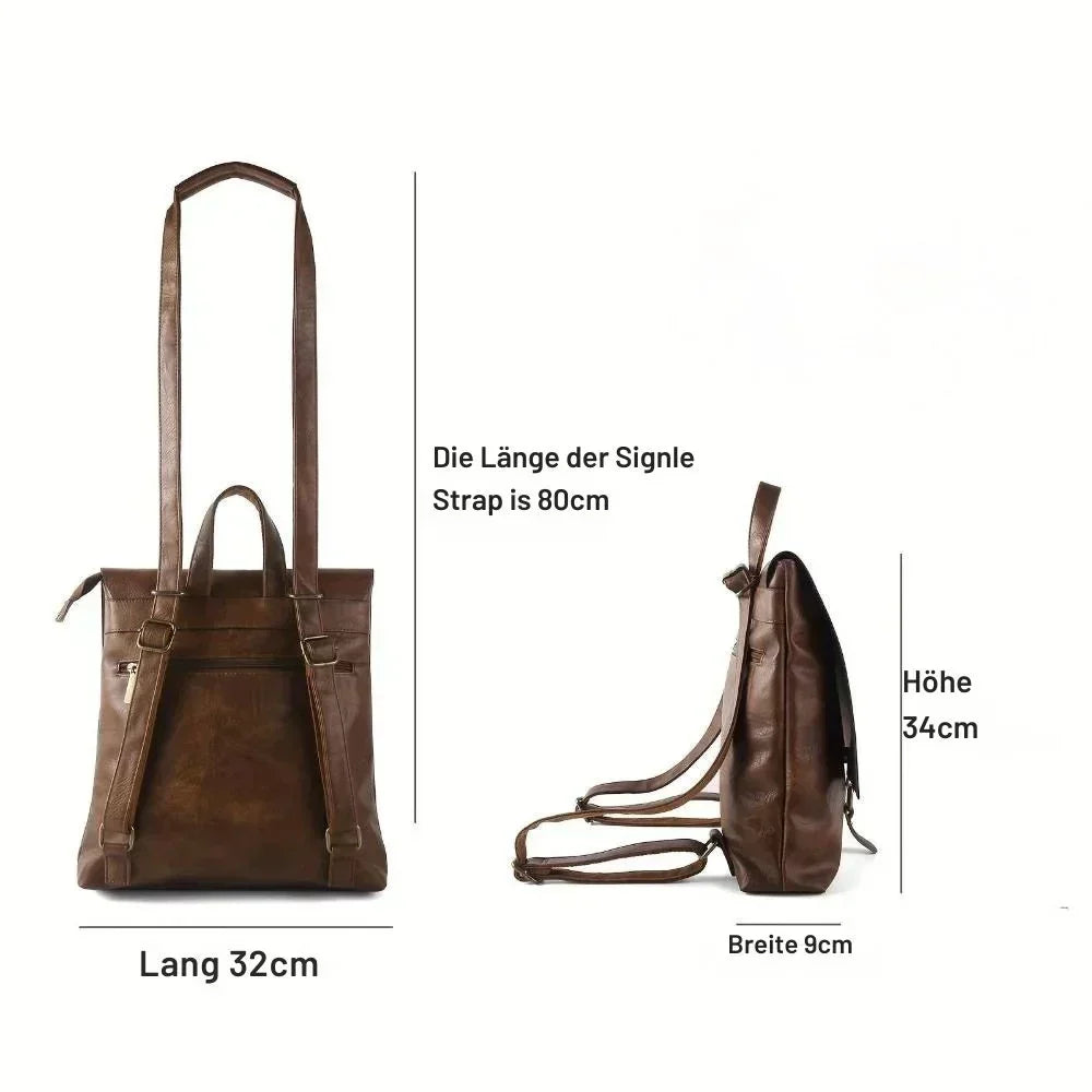 Ermelinde – Multifunktionell retro ryggsäck